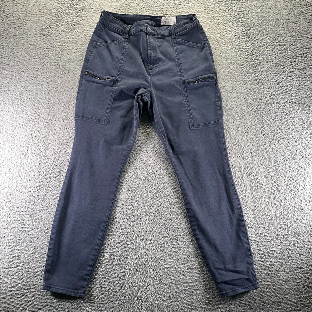 Cosmic Blue Love Pant Womens 30x27 Blue Cargo Skinny Workwear Utility Technician